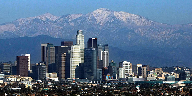 los angeles mountains banner